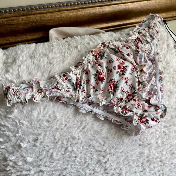 🌹 Daydream Nation LA “Meadows” Ruched Brazilian Panty Floral boutique lingerie - Picture 10 of 11